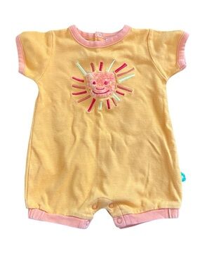 Vintage Carter's Size 3-6 Months 3M 6M striped Eric Carle Sunshine Romper